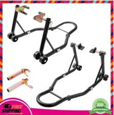 Motorcycle Stand Lift Combo Front Fork Rear Swingarm U+L Spool 850lbs