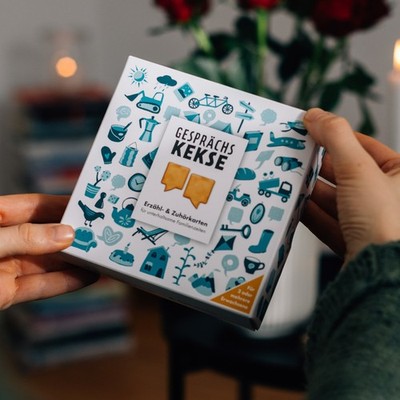 Conversation Cookies - Ideal Gift Mothers Day Fathers Day, Question Game for Families