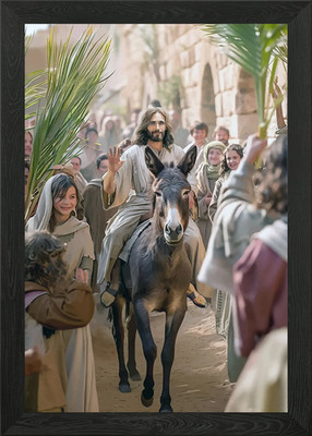 CHRISTUS TRIUMPHALER EINTRITT Gerahmtes Wandbild Poster Leinwanddruck Bild