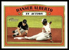 2021 Topps Heritage In Action Hanser Alberto Baltimore Orioles #128