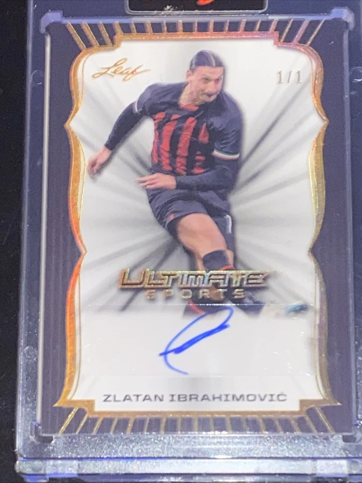 2024 Leaf Ultimate Sports Gold Zlatan Ibrahimovic Auto /1 Rare Auto - Image 2 of 3