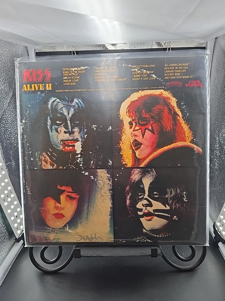 KISS Alive II Vinyl Record 1977 Original Terre Haute Press VG/G+ - Image 2 of 4