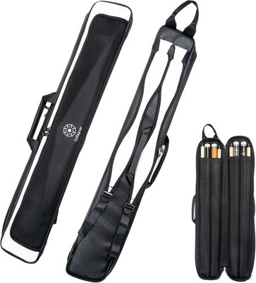 Collapsar Pool Cue Case 4x4 Pool Stick Case Holds 4 Butts and 4 Shafts Billiard