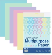 Blank Paper Copy & Multipurpose Paper 8.5" X 11" – 25 Sheets Pastel Color Printe