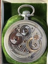 18s 23J Waltham Vanguard Diamond End stone Model 1892, In a Spartan Case