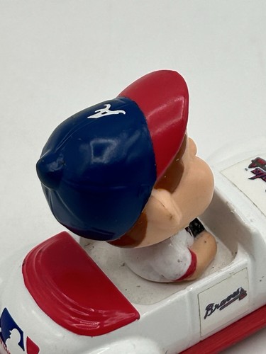1997 ERTL MLB Atlanta Braves White/Red Bobble Head Diecast Car Vintage - Picture 6 of 10