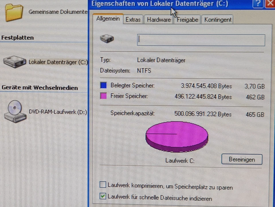 Acer Aspire X1430 Windows XP Gaming PC Computer 500GB 4GB DVD HDMI VGA PS/2 - Bild 3 von 4