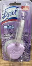 2 Pcs Lysol Hygienic Lavender Field SCENT Automatic Toilet Cleaner Purp Clip On