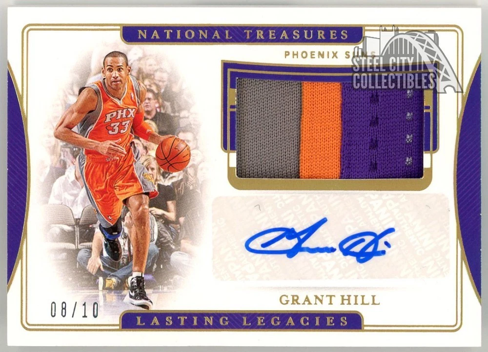Panini Grant Hill Basketball Original Autographed Sports Trading