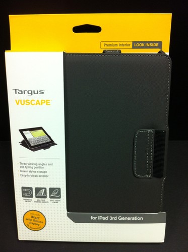 Targus iPad 4 iPad 3 2 Vuscape Folio Flip Book Case w Stand Cover Charcoal Gray - Photo 1 sur 2