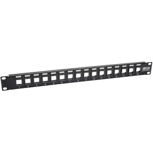 Tripp Lite N062-016-KJ 16-Port 1U RackMount Unshielded Blank Keystone-Multimedia