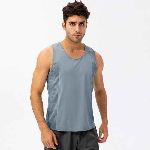 Men Summer Quick Dry Sports Loose Vest T-Shirt Fitness Running Breathable Tops - Picture 13 of 15