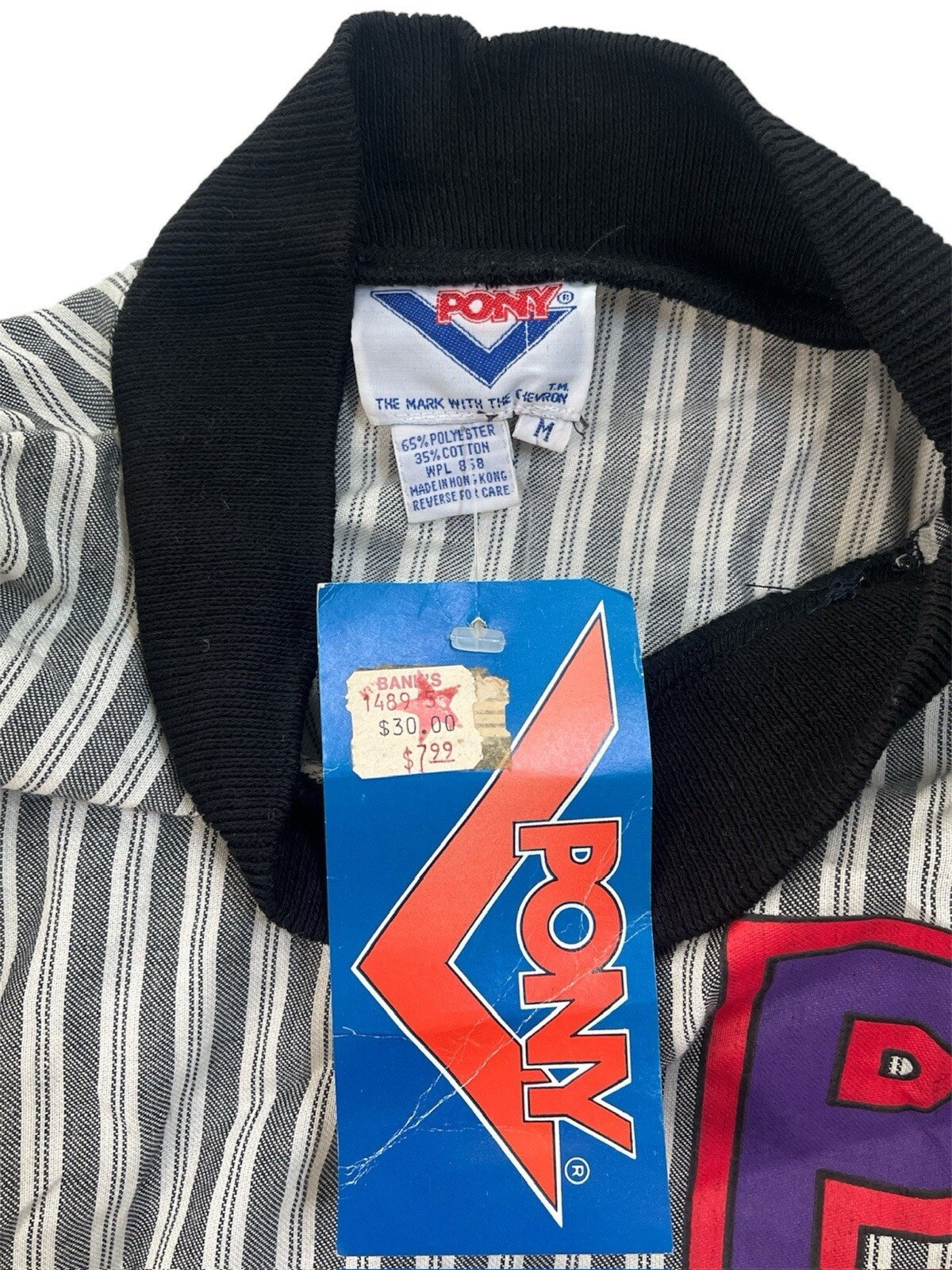 felpa vintage PONY donna taglia media fondo di magazzino nuova con etichetta anni 80