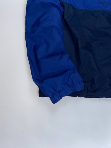 🚨 Tommy Hilfiger vintage denim jacket zip man blue big logo nylon - Bild 9 von 10