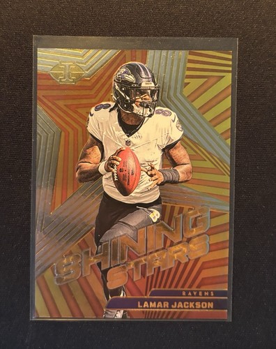Inserto Panini Illusioni Calcio 2023 Lamar Jackson Shining Stars Ravens