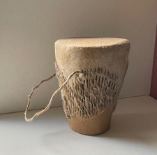 kleine Trommel mit Schlaufe, Bespannung Tierh...