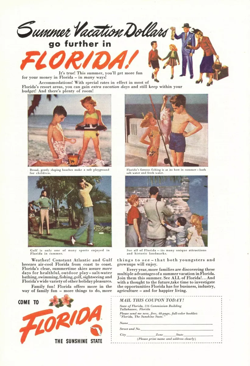 Summertime in Florida, Vintage