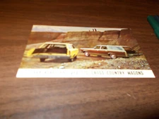 1968 AMC Rebel Cross Country Wagons Original Advertising Postcard