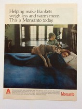 1967 Monsanto Blankets With Great Dane, Westclox Clocks Vintage Print Ads