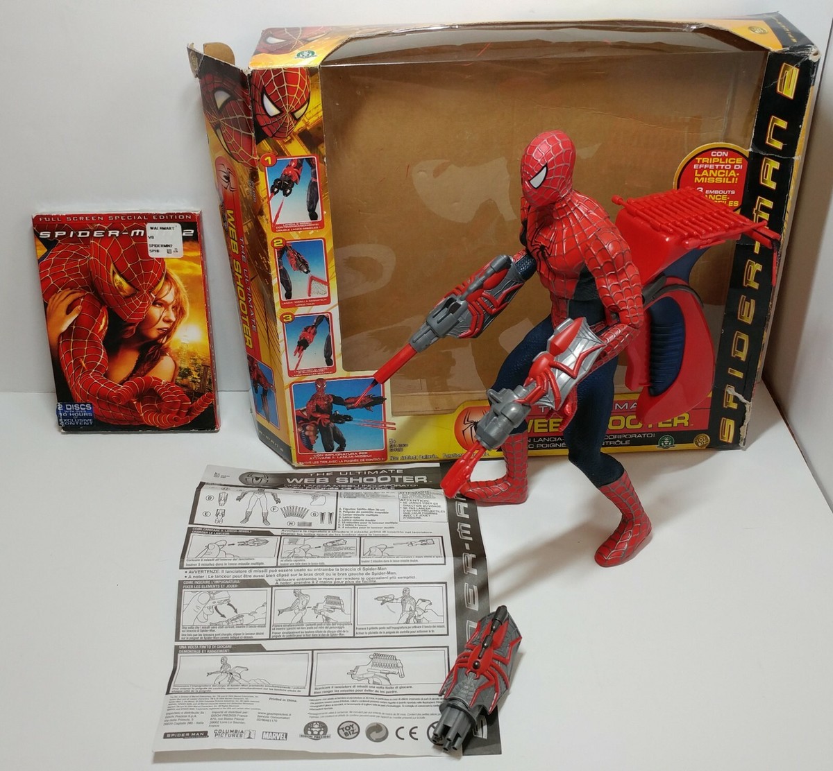 スパイダーマン コンプリートDVD BOX SIDESHOW製フィギュア2体 YESASIA: Spiderman Complete Box (DVD w/ 2 Sideshow Figures