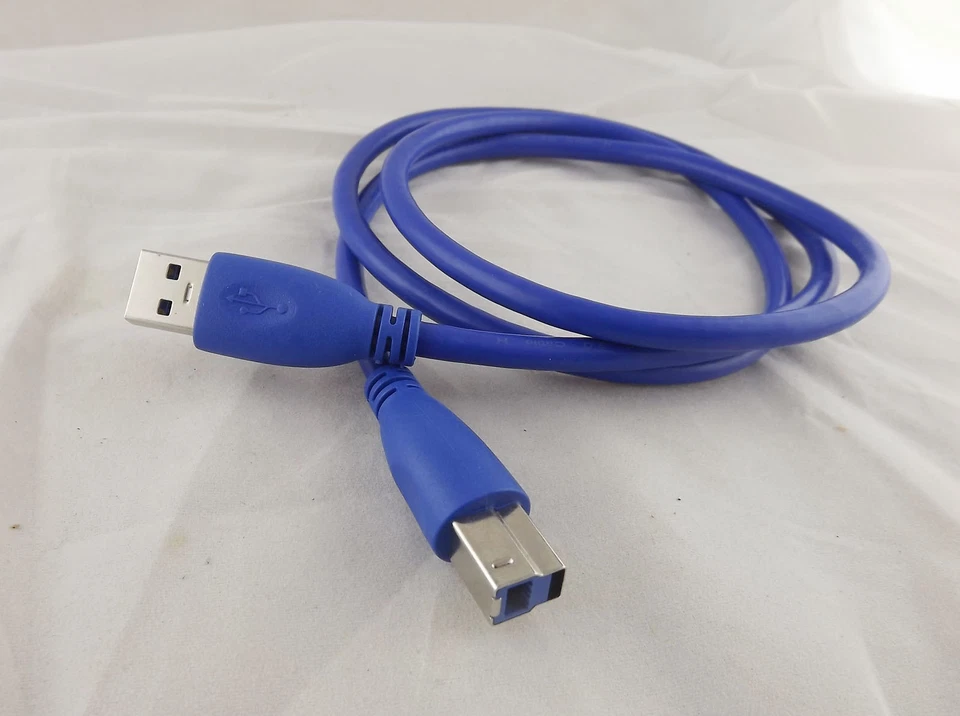 10pcs USB 3.0 Type A Male Plug To B Male Printer Scanner Data Cord Cable 1m/3ft - Image 3 of 4