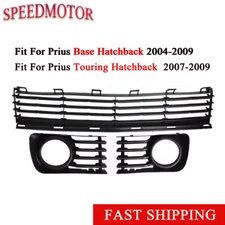 For Toyota Prius 2004-2009 Front Lower Bumper Grille+Fog Light Cover Bezel LH RH