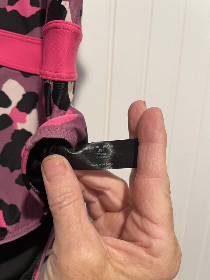 Купальник цельный ASOS розовый леопард сетка размер 6 - Изображение 4 из 4