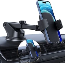 Phone Mount for Car Phone Holder Car Phone Holder Mount Windshield Dashboard 