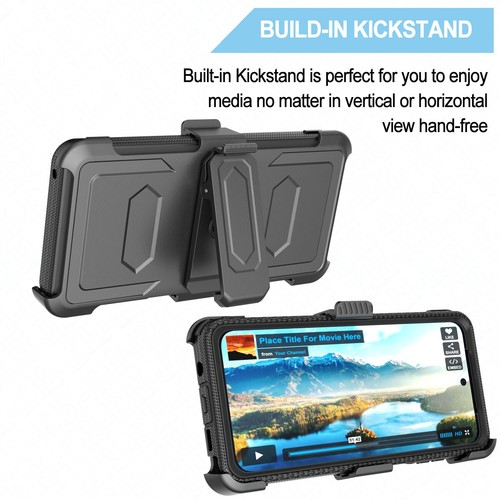 For Moto G Stylus/Power/G 5G 2024 Case +Screen Protector Holster Belt Clip Cover - Picture 6 of 18