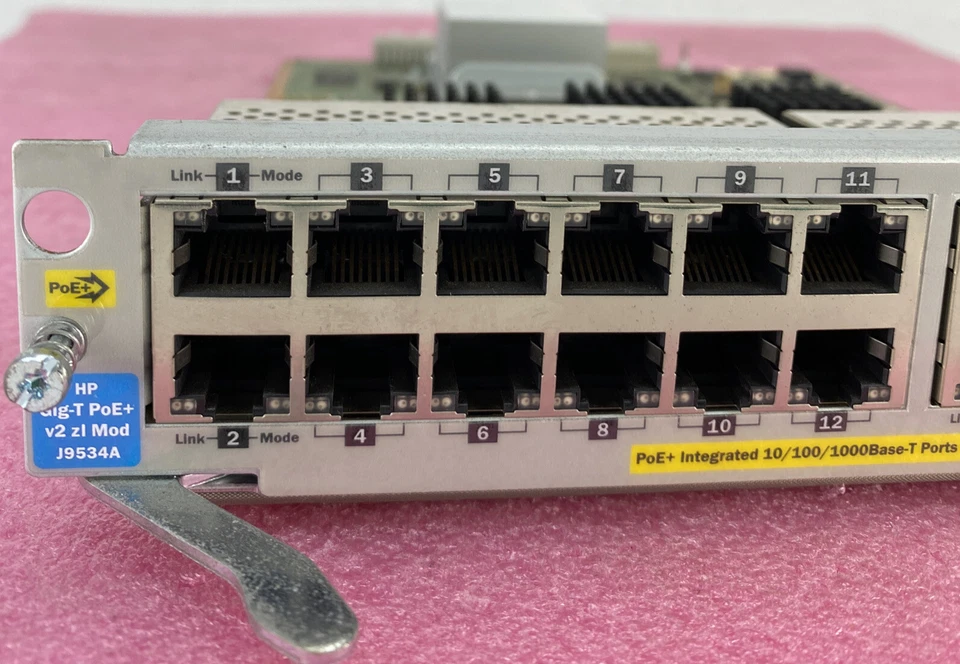 HP ProCurve Gig-T PoE E5406 zl Switch Module J9534A 5064-2002 A-5333-D3 NO POWER - Image 2 of 4