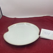 Lipper & Mann L&M White With Gold Trim Snack Plate NO CUP China 8”