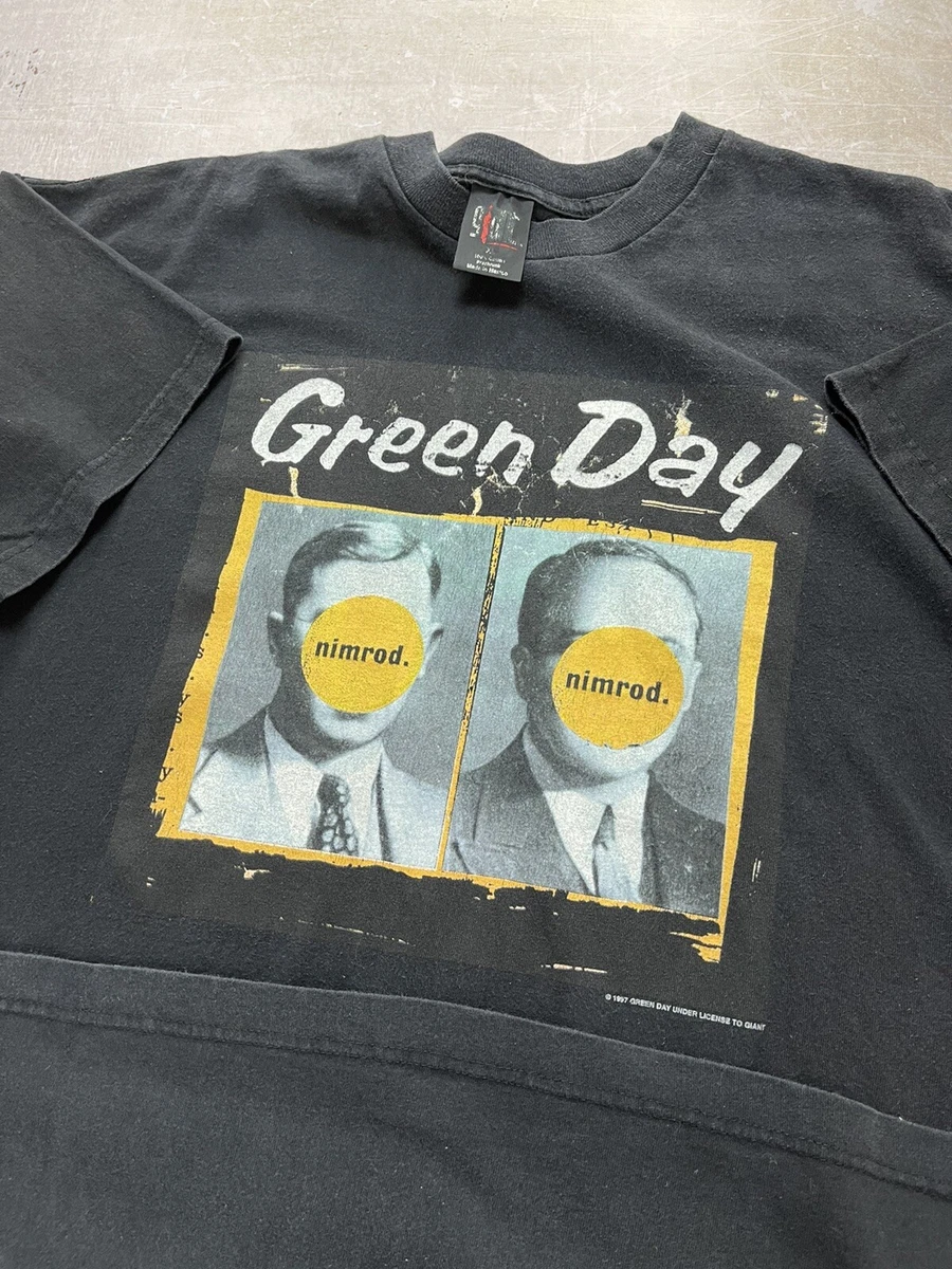 Vintage 1997 Green Day Shirt “Nimrod” CD Album Cover Promo Band