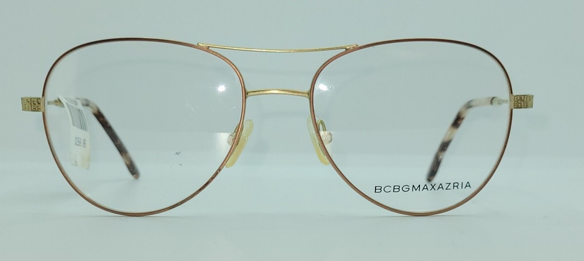 BCBGMAXAZRIA BA4007 718 Sunglasses Gold Platinum Rose Women’s 57-17-135 Oversize Rose Gold Lightweight Metal Aviator Gradient Sunglasses with  main image 2