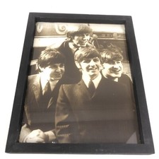 The Beatles Photo Black White In Frame 12x15