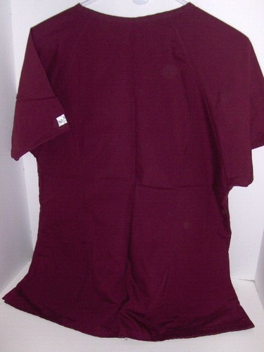 Butter Soft - burgundy scrub top - Large - Picture 3 of 3