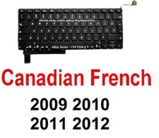 Keyboard for Apple MacBook Pro A1286 2009 2010 2011 2012 - CF Canadian French