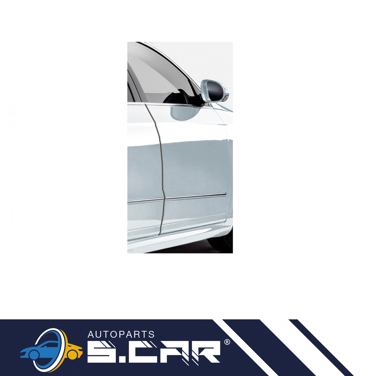 Paracolpi Per Portiere Auto In Fibra Di Carbonio - 6 Pezzi Antigraffio Con Adesivo - Protezione Universale - Foto 3