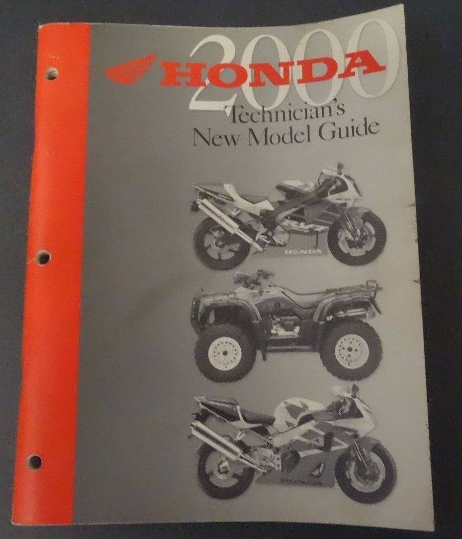 2000 Honda Technician's New Model Guide Book Motorcycle & ATVs