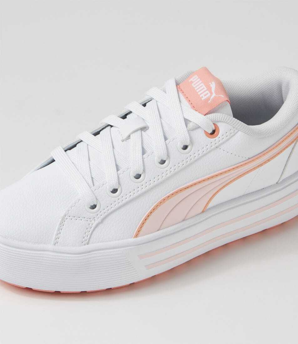 PUMA★KAIA 2.0★厚底★PUMA WHITE-FROSTY PINK-POPPY PINK New Puma Kaia 2 White Frosty Pink Poppy Pink Leather
