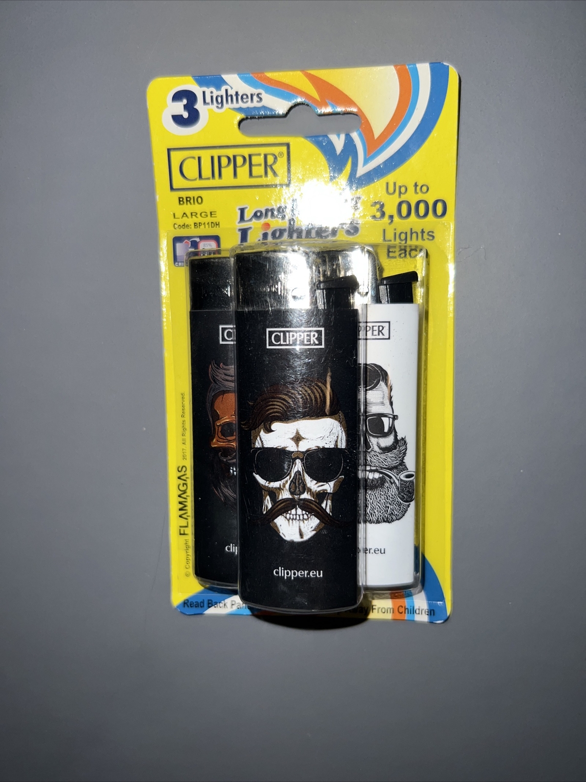 9 Clipper Lighters Series Long Lasting Assorted CAMO SKULL FLORAL SUMMER COOL