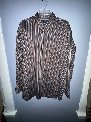 Falcon Bay Men's 4XLT Button Down Shirt Modern Office Casual