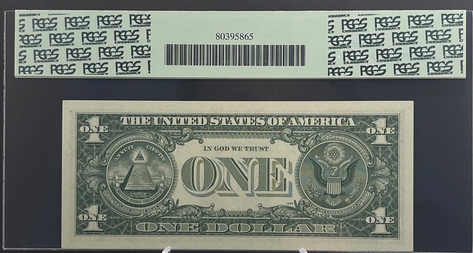 1963A $1 FRN Chicago **STAR** Fr. 1901-G* (G* Block) - PCGS 67 PPQ - Image 2 of 4
