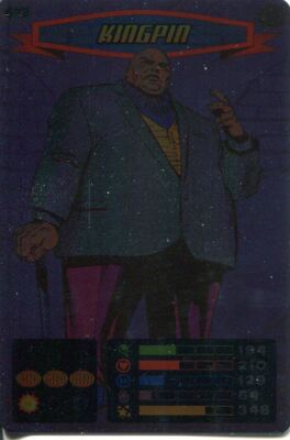 Spiderman Heroes And Villains Card #073 Kingpin Foil