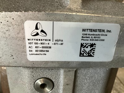 Wittenstein Alpha VDT 100-MX1-4-071-AF Servo Gear Reducer Wittenstein Alpha VDT 100-MX1-4-071-AF Servo Gear Reducer