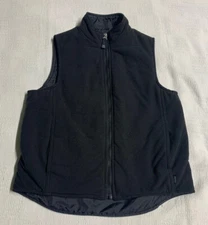 ESPRIT Black Zip Polyester Vest size Medium No Holes Or Stains