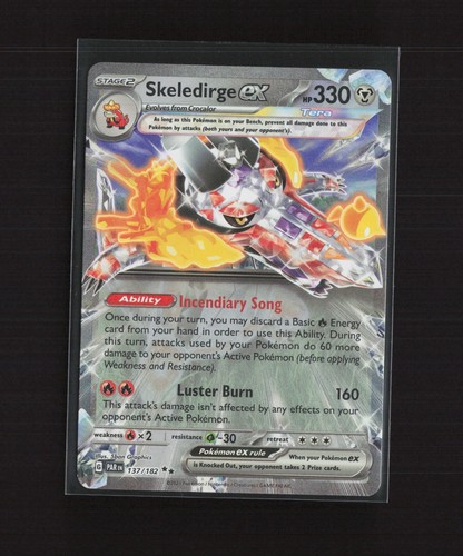 Skeledirge ex 137/182 Paradox Rift Double Rare Holo Pokemon Karte - Bild 2 von 5