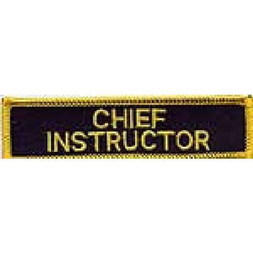 Martial Arts Embroidered Badges Chief Instructor Gi Patches Uniform