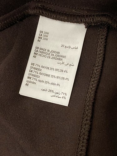 Style&co. Women's Plus 20W Brown Comfort Waist Stretch Seamed Mid Rise Leggings - 第 10/12 張圖片