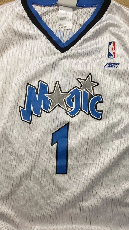 VTG Tracy Mcgrady #1 Reebok Authentic Orlando Magic White Jersey Women's XL NBA - Image 2 of 4