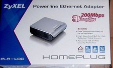 ZyXEL PLA-400 HomePlug AV Powerline Ethernet Adapter  NBG-3185 Wireless Router